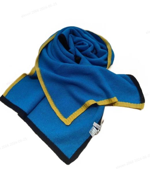 撞边针织羊绒围巾 SJF91P262N 商品图1