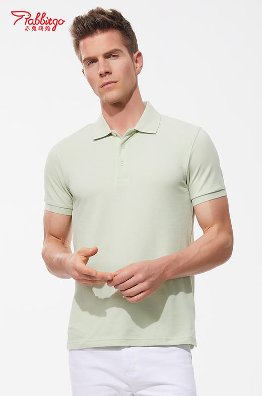 赤兔嗨购冰氧呼吸棉POLO衫商务休男女同款24年新品正肩短袖 商品图10