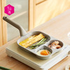 【文怡之选】kimscook 多功能三孔早餐锅 分区烹饪  一锅多用 不挑炉灶 牛排玉子烧煎蛋锅 商品缩略图7