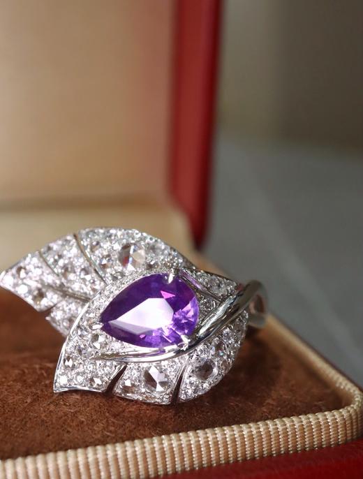 2.02ct 8.06g 紫蓝宝戒指 商品图0