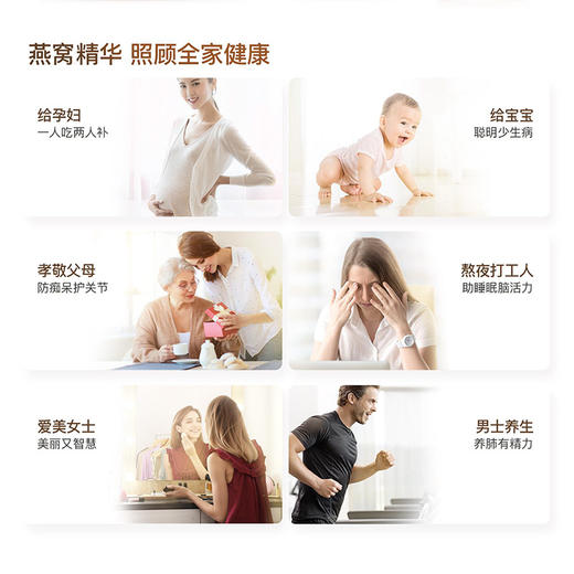 ⁶加赠小分子燕窝红参饮【小分子燕窝】原料马来西亚白燕盏 50ml*6瓶/盒SS06- QTT-SLYW 商品图4