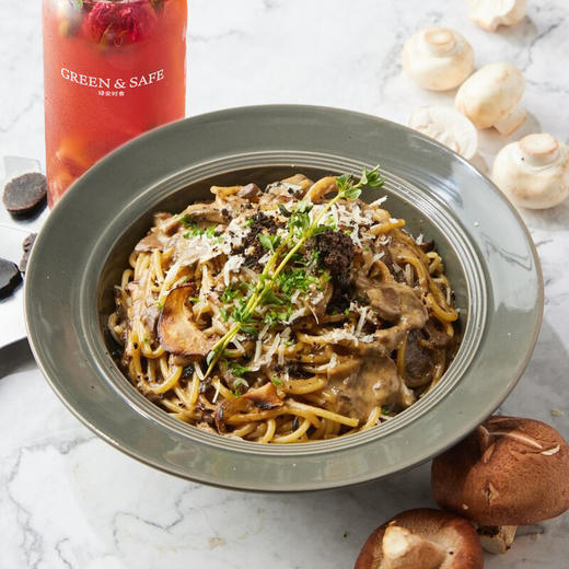 黑松露黄牛肝菌白酱意面套餐 Black Truffle Porcini Mushoom Spaghetti Set 商品图0
