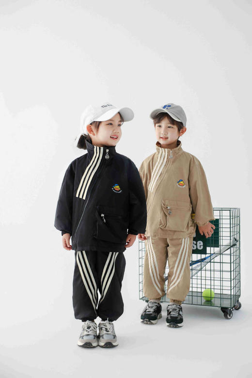 小黄鸭儿童春秋套装男女童洋气外套裤子潮中大童 商品图0