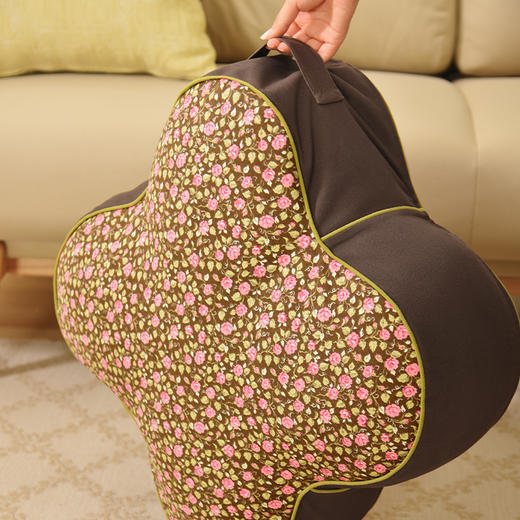 复古花朵型异形坐墩客厅飘窗懒人榻榻米龙粒子蒲团 商品图3