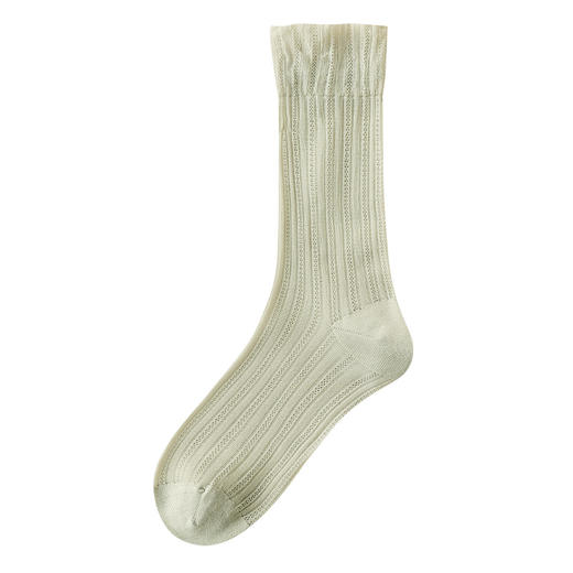 【任选五双装 堆堆袜】中筒袜夏季薄款 冰冰袜凉感网眼无骨长袜 夏天冰丝月子袜  商品图9