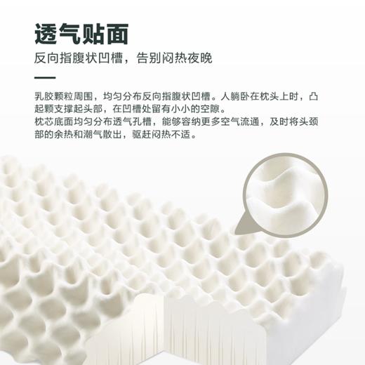 【缴费有礼】喜临门天然乳胶舒压按摩枕 商品图3
