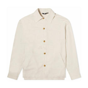 GCDS 男士字母徽标棉质长袖衬衫 米色 A1OM0500TB115