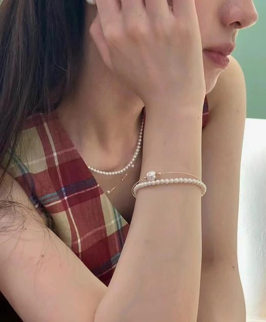 园园亲选浙江诸暨/天然珍珠项链/耳钉全系列 银针/18k金 商品图13