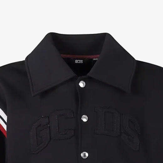 GCDS 男士字母徽标刺绣休闲外套 黑色 A1OM0901JA499 商品图2