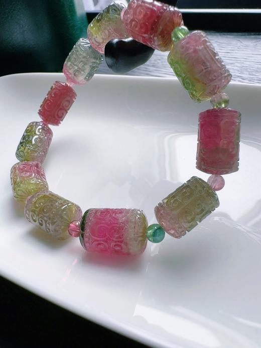 35.94g 雕刻碧玺手链 商品图3