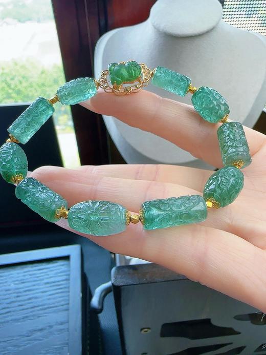 22.3g 雕刻碧玺手链 商品图5