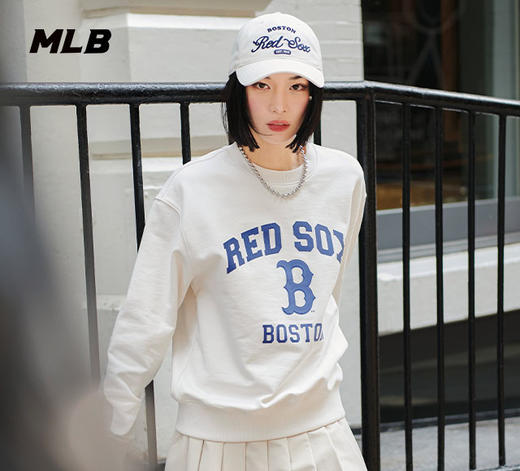 MLB男女情侣学院风卫衣休闲运动时尚23秋季新款3AMTV0134 商品图0