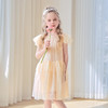 mettekids女童裙子2024夏季新款连衣裙米杏色儿童网纱绣花公主裙 商品缩略图5
