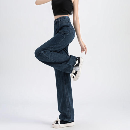 【GZ】无忧购美式高街复古高腰显瘦宽松直筒垂感拖地牛仔裤7016（截单后7天发货)25年清仓捡漏 商品图6
