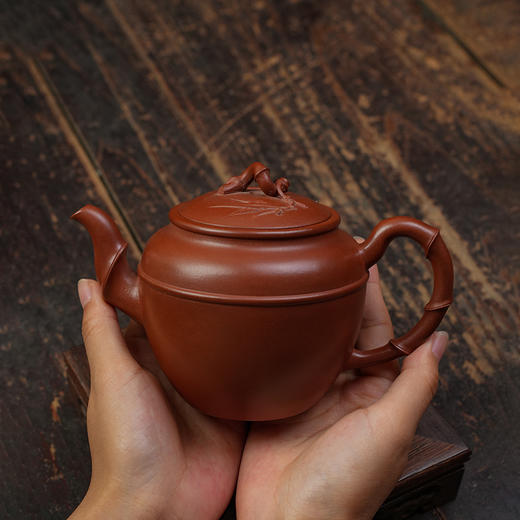张泉林 容竹壶 清水泥 宜兴紫砂原矿茶壶紫砂壶功夫茶泡茶壶茶具仿古 商品图2