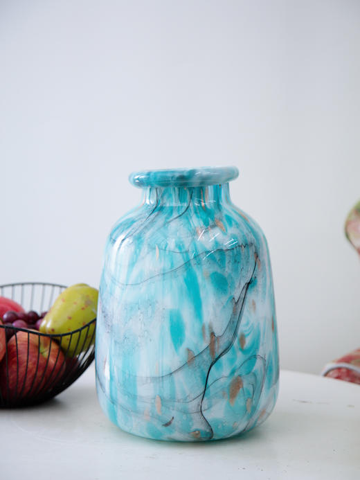 蓝白纹花瓶 商品图2