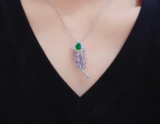 1.5ct 祖母绿胸针吊坠 商品图4