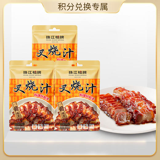 【会员积分兑换专享，请勿原价拍！】珠江桥牌 叉烧汁100g×3袋 商品图0