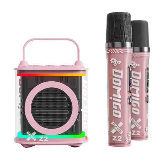 DOMIGO生活一号 蓝牙音响Z2轻量化唱歌音响K歌无线轻便户外室内音响 粉色/黑色/白色 商品图0