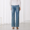 EITIE爱特爱休闲舒适通勤直筒高腰显瘦百搭牛仔裤秋季新款7905614 商品缩略图4