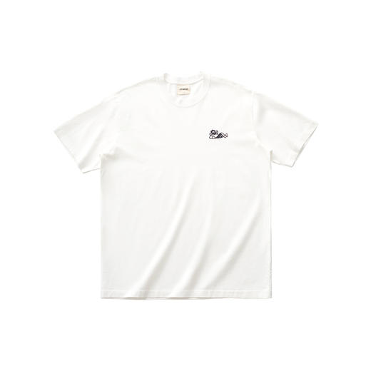 吃茶去chichaqu2024新款全棉圆领短袖T恤男女宽松印花流浪者 商品图5