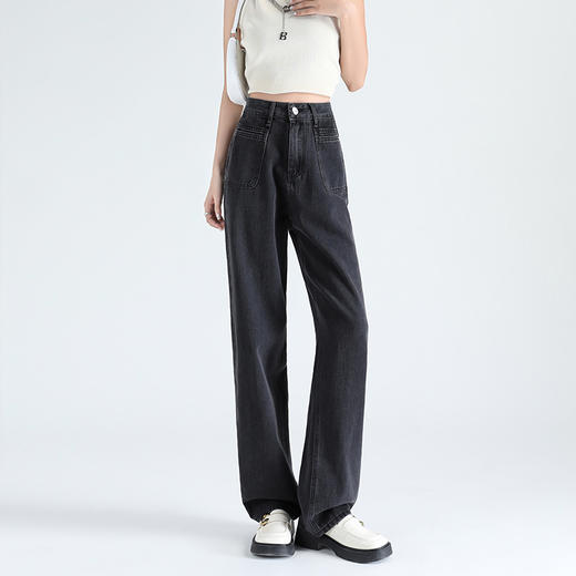 【GZ】无忧购美式高街复古高腰显瘦宽松直筒垂感拖地牛仔裤7016（截单后7天发货)25年清仓捡漏 商品图10