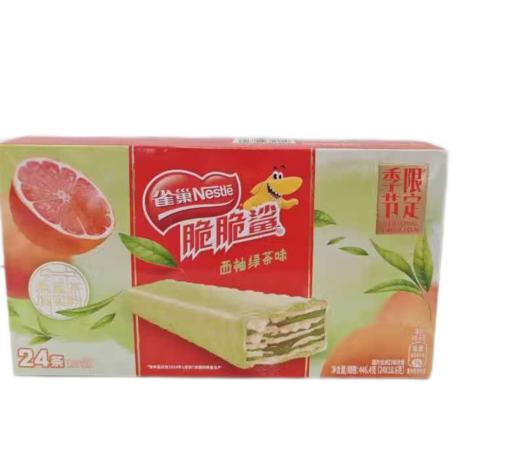【亚欧超市】雀巢脆脆鲨西柚绿茶味威化饼干446.4g/盒 商品图0