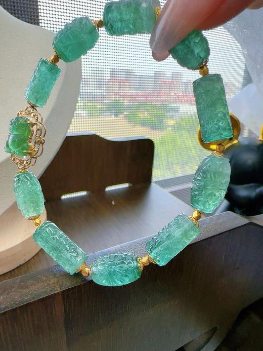 22.3g 雕刻碧玺手链 商品图4