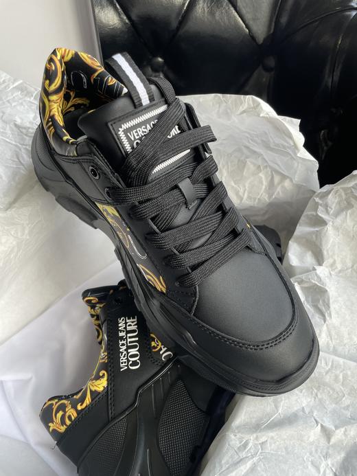 【特惠秒】Versace 范思哲 男士独有印花 真皮软弹轻便运动休闲鞋/老爹鞋 11986 商品图7