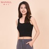 【商场同款】熳洁儿 免穿文胸背心短款罗纹吊带背心带杯垫显瘦百搭24209103 商品缩略图1