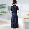 时尚气质，印花中长款连衣裙QYM-KED-H1965-Y 商品缩略图2