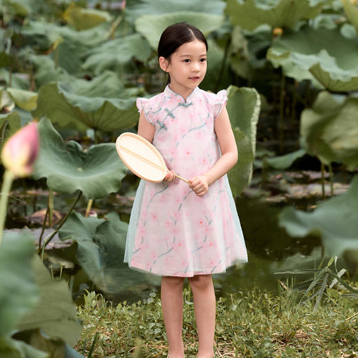 【马克珍妮 中国风】儿童夏装汉服女童连衣裙 儿童旗袍裙子221009 商品图3