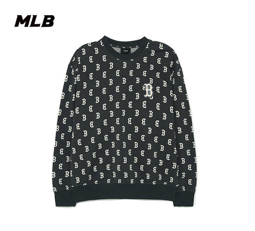 MLB男女情侣满印老花运动卫衣宽松休闲23秋季新款3AMTM0334 商品图3