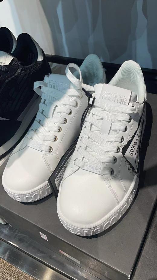 【超惠秒】Versace 范思哲男士字母印花平底真皮运动休闲鞋11531 商品图5