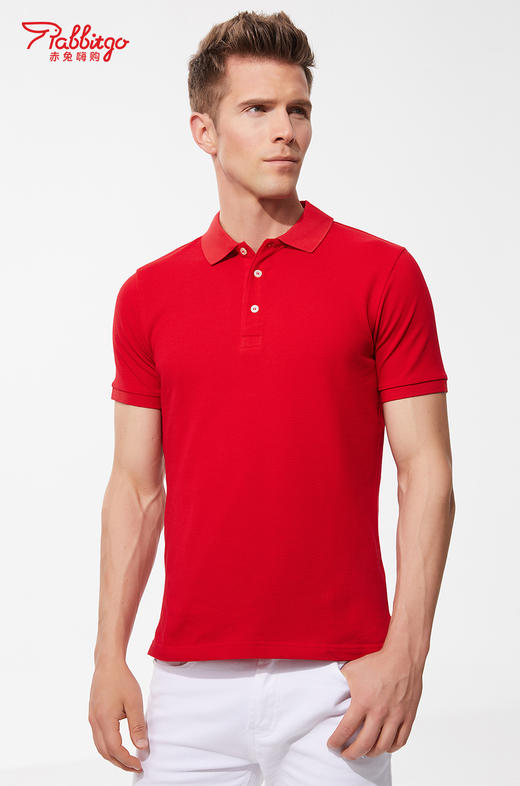 赤兔嗨购冰氧呼吸棉POLO衫商务休男女同款24年新品正肩短袖 商品图7