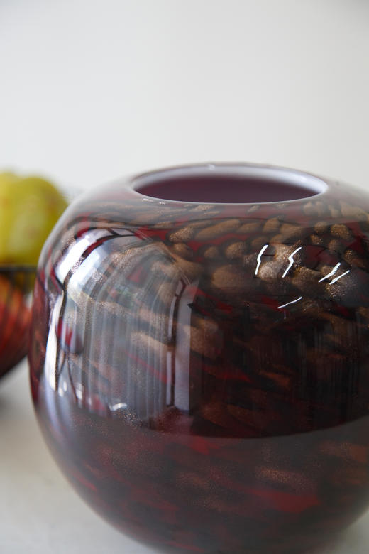 红棕色彩色花瓶 商品图1