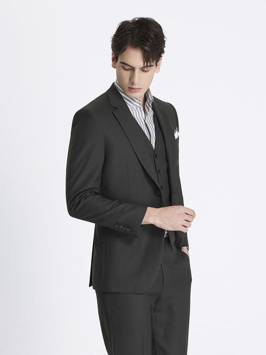 callisto绿色绵羊毛桑蚕丝西服上衣 ATBWJ023C 商品图1