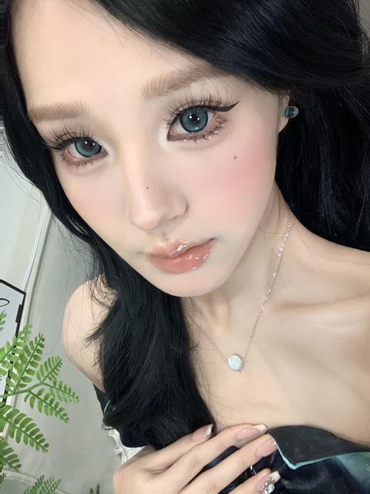 kikicon 美瞳月抛 雾中青 直径14.5mm 着色14.0mm 预售7月中旬到货 早定早发 商品图4