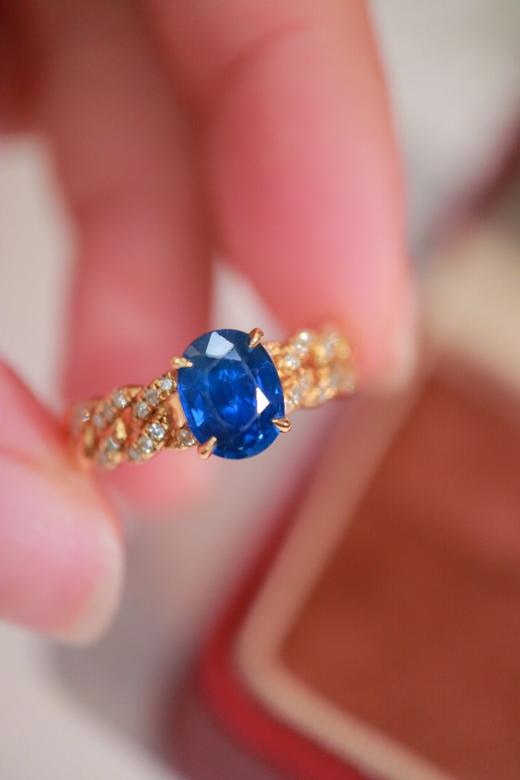 1.27ct 蓝宝石戒指 商品图7