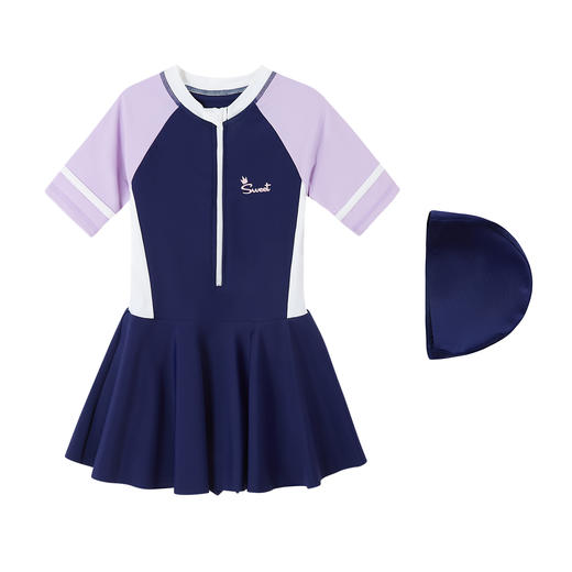 笛莎2023儿童甜系连体公主裙泳衣 商品图4