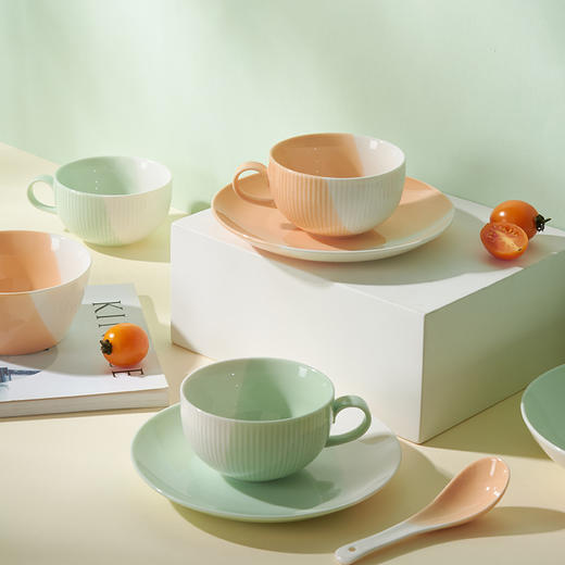 【多样屋专柜】多样屋专柜悠活高温色釉中餐具16件套/SW 商品图1