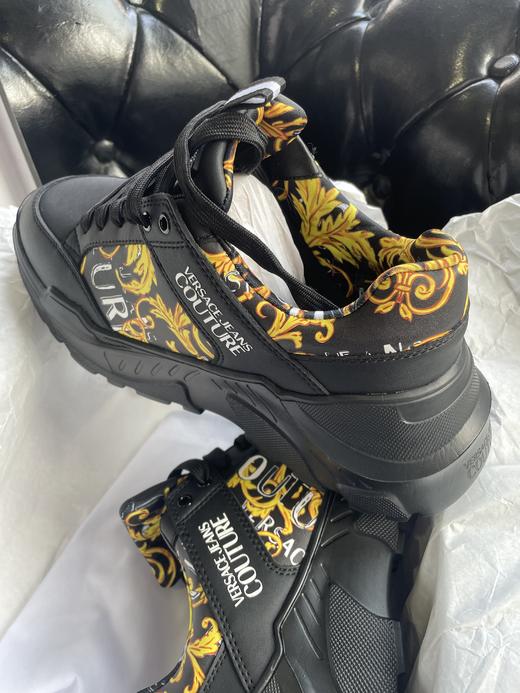 【特惠秒】Versace 范思哲 男士独有印花 真皮软弹轻便运动休闲鞋/老爹鞋 11986 商品图8