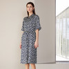 【桑蚕丝系带连衣裙】24年春夏新品女士中长款真丝系带收腰连衣裙 商品缩略图2