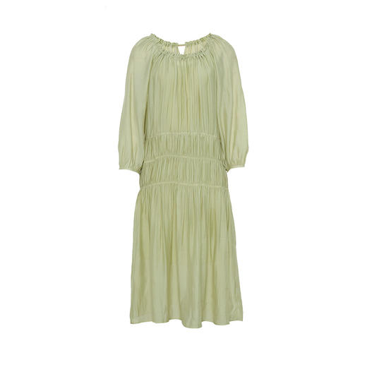 （小眠专属）HeyDress法式天丝连衣裙女夏季圆领宽松慵懒感气质两件套薄纱裙子 商品图4