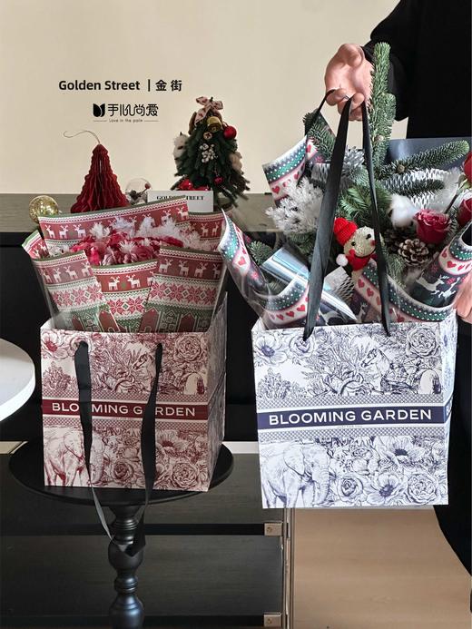 【新款】复古花纹/花之名手提袋（2个/包）（28*28*28cm） 商品图3