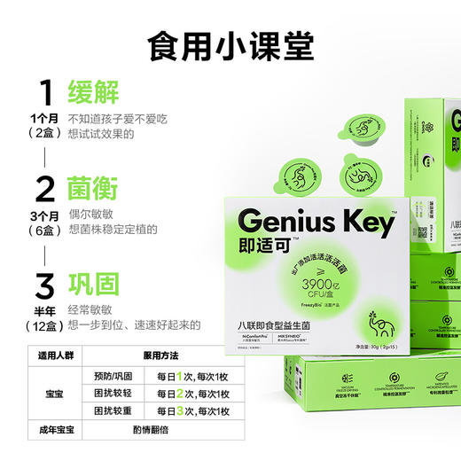 【特价清仓】宝宝树即适可八联即食型益生菌2g*15粒  鼻敏儿童成人即食益生菌 肠道乳酸菌活菌鼻涕鼻痒喷嚏 商品图9