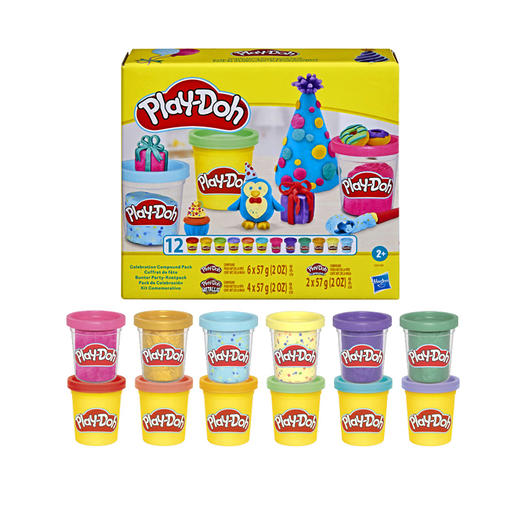 孩之宝Hasbro 培乐多缤纷派对彩泥12罐装HASCG01495C00 商品图0