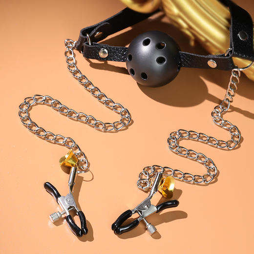 【谜姬】乳夹口塞双峰刺激情趣用品另类玩具成人性爱SM施虐单品 商品图2