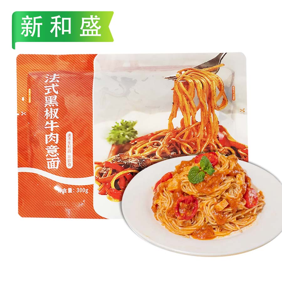 新和盛意大利面(法式黑椒牛肉/意式肉酱) 300g/袋 30袋/件