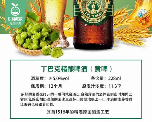 丁巴克精酿啤酒/1箱（228ml*24瓶）生产日期：26年3月 商品图3